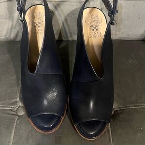 Vince Camuto Women's Black Peep-Toe Shoes